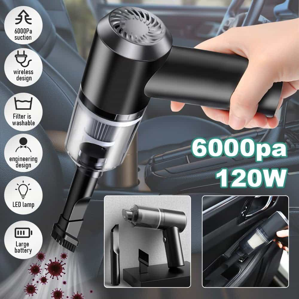 2 in 1 Car Vacuum Cleaner